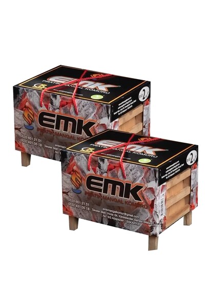 Genel Markalar Pratik Mangal Kömürü, 2 kg x 2 Adet, Barbekü ve Mangal için