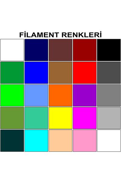 ZENVİVA Yellow Color 3D Pen + 25 Colors Total 50 Meters Pla Filament + Template