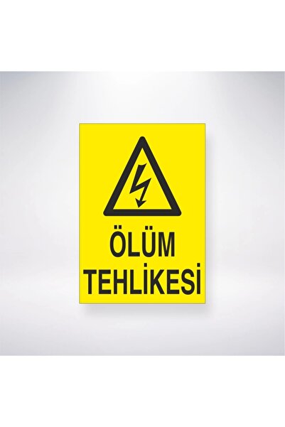 Reysa Tasarım ملصق خطر الموت 20×28 سم