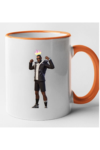 OEM Cană personalizată cu mâner portocaliu Fortnite - LeBron James, INOVATIX®...