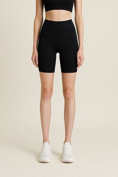 HNX High Waist Recovery Women's Sports Short Leggings |   Black