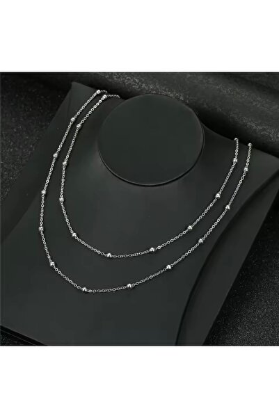 derokas مجموعة من 2 قلادة من الفولاذ الوريدي غير قابلة للتشوه، أنيقة وأنيقة