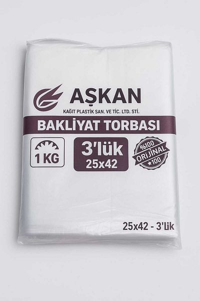 COLORPAK Transparent Nylon Bag 25X42Cm (Triple) Meat Meat Refrigerator Bag Quantity:1 kg