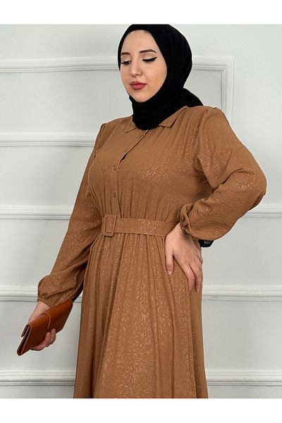 RACE FASHİON Φόρεμα με ζώνη και ελαστική μέση RC1052