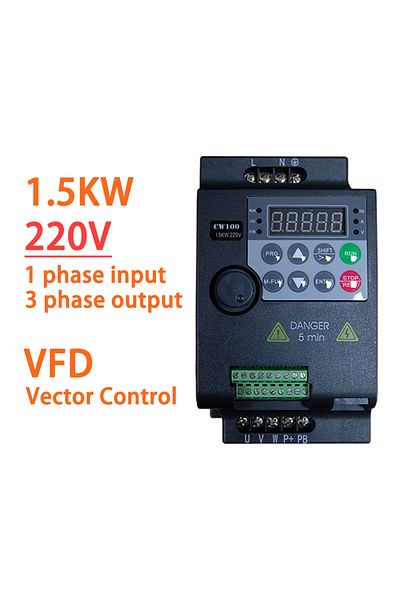 LANDRIVE 220v 3 Phase 220v 1 Phase 1.5kw 220v 0.75kw/1.5kw/2.2kw 1hp/2hp/3hp Economical Mini Vfd Variable Fre