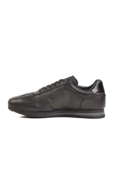 WALKWAY 2K1004-Hk-7811 m Black Genuine Leather Sneaker