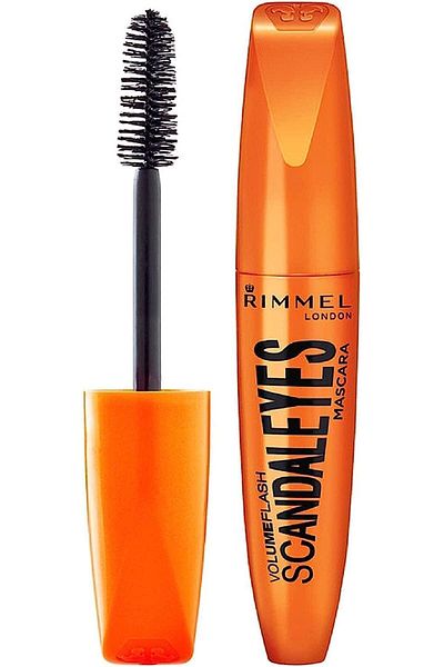 Rimmel ماسكارا فوليوم فلاش سكاندل آيز سوداء [001] 0.45 أونصة عبوة من 4 قطع