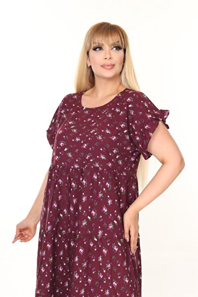 mervemoda Women's Large Size Sleeveless Summer Dress