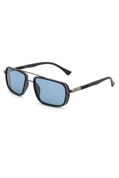 Angel Eyes Rectangle Design Black Frame Scam Polarized Glasses Women&Men
