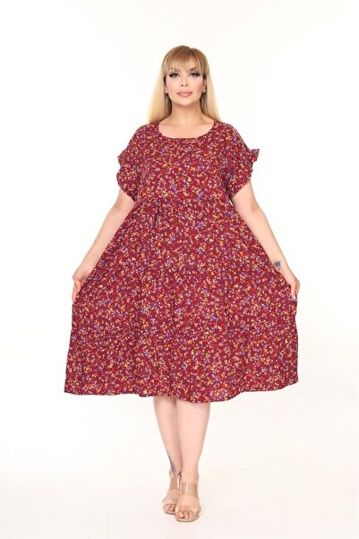 mervemoda Women's Plus Size Sleeveless Summer Dress