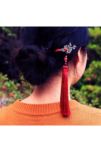 Alsade إشارة مرجعية بشرابة حمراء مشبك أحمر 12 سم.