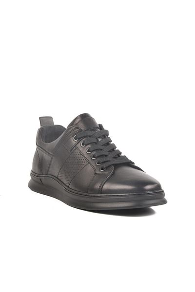 WALKWAY Lo0875-2272 m Black Genuine Leather Men's Casual Shoes