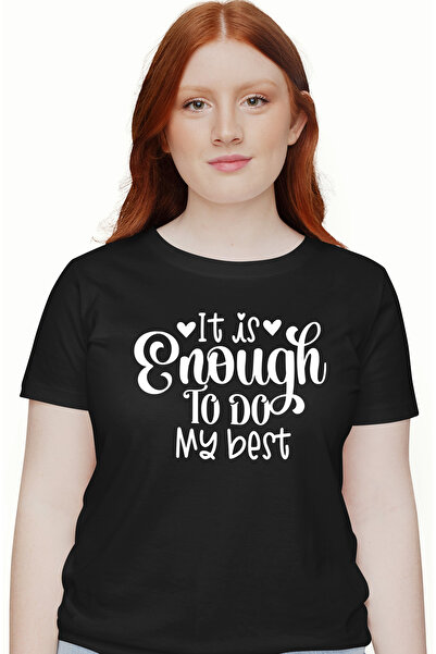 StoryGift Romania Women's T-Shirt With Hearts And The Message "It Is Enough T...