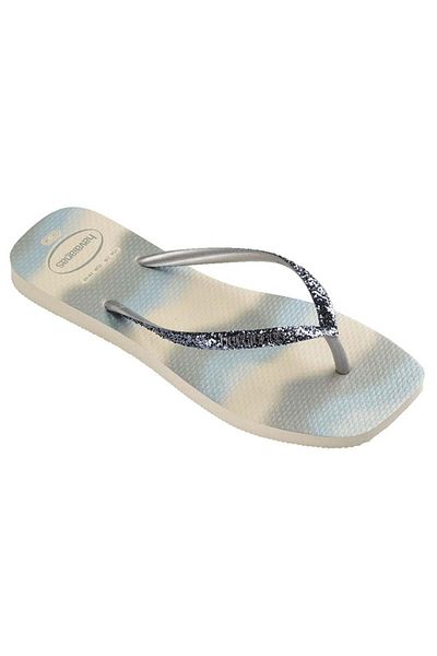 Havaianas Slim Square Glitter Women's Beige Slippers 4149417