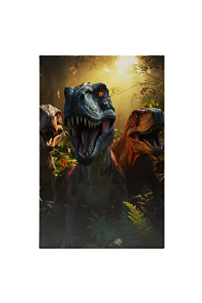 StoryGift Romania Tablou Canvas: Dinozauri T-rex- Pre-istorie Pictura Digitala