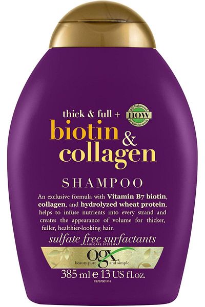 OGX Ogx, Shampoo, Thick & Full+ Biotin & Collagen, 385ML