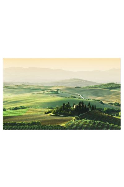 StoryGift Romania Tablou Canvas: Peisaj Verde Spectaculor La Rasarit De Soare