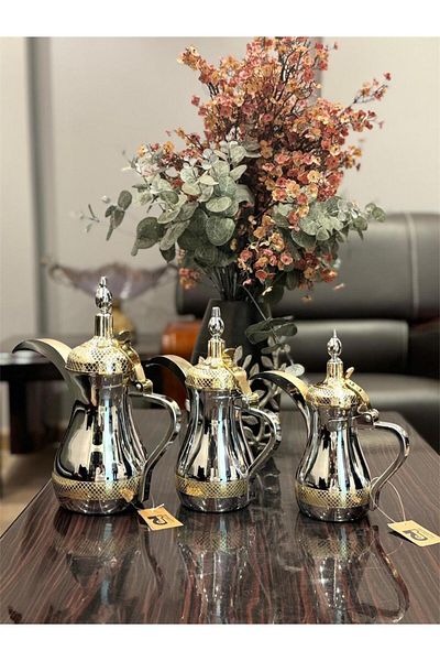 aljahwari Two-color Arabic coffee pot set