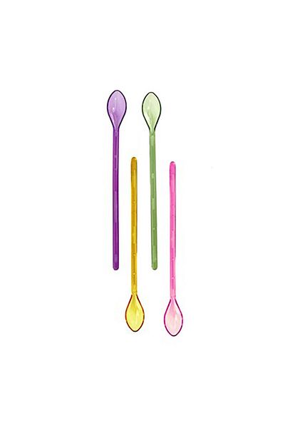 HB LİFE Elite Long Spoon Set of 4 – Practical Use for Glass and Jar, Stylish Design
