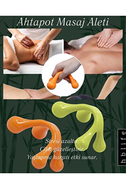HB LİFE Ahtapot Masaj Aleti – Plastik Baş, Boyun, Sırt Masajı İçin Pratik Mas...