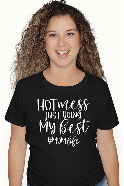 StoryGift Romania Tricou Femei Pentru Mamele Iubite Si Fierbinti Care Incearca Din Rasputeri Cu I Blk_l