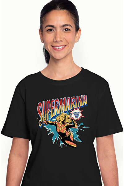StoryGift Romania Tricou Femei Super Marina, Supererou Sunt Aici Pentru Tine,...