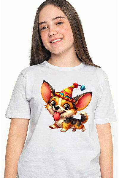 StoryGift Romania Tricou Femei Cu Un Catel Jucaus, Ilustratie, Limba Scoasa, ...