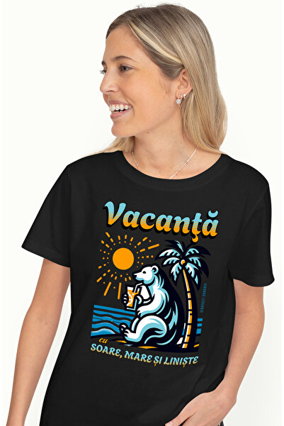 StoryGift Romania Tricou Femei Vacanta Cu Soare, Mare Si Liniste Relaxare Cu ...