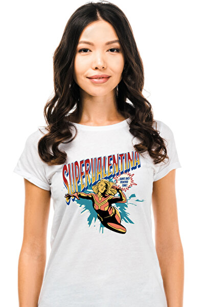 StoryGift Romania Tricou Femei Super Valentina, Supererou Sunt Aici Pentru Ti...