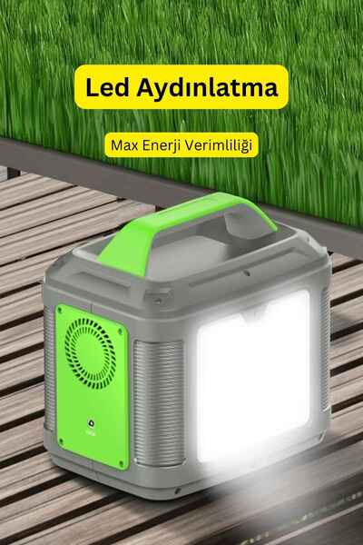 Fuchsia 300 Watt Güç İstasyonu 30 Watt 12 Volt 5 Amper Güneş Paneli Tam Uyumlu İkili Set