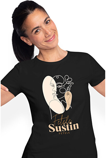 StoryGift Romania Tricou Femei Mesaj Pozitiv Pentru Fete Sustin Fete Cu Impri...