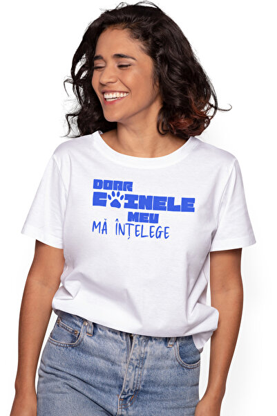 StoryGift Romania Tricou Femei Labiuta De Caine, Text Doar Cainele Meu Intele...
