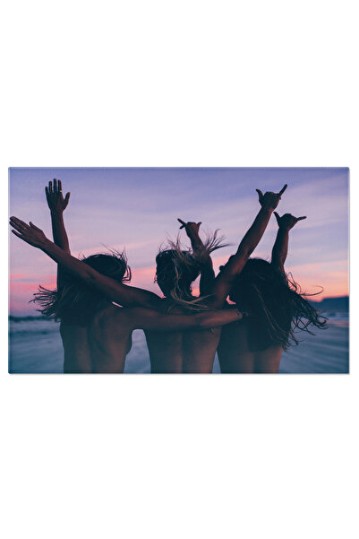 StoryGift Romania Tablou Canvas: Bucurie La Mare - Prietene, Plaja, Libertate, Vacanta