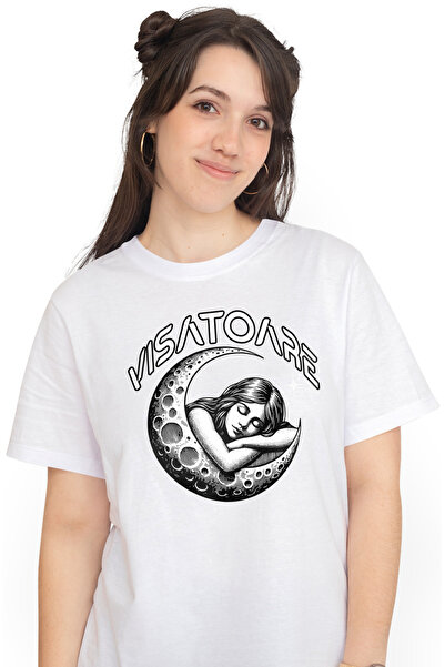 StoryGift Romania Tricou Femei Fata Dormind Pe Luna Text Visatoare, Capul In ...