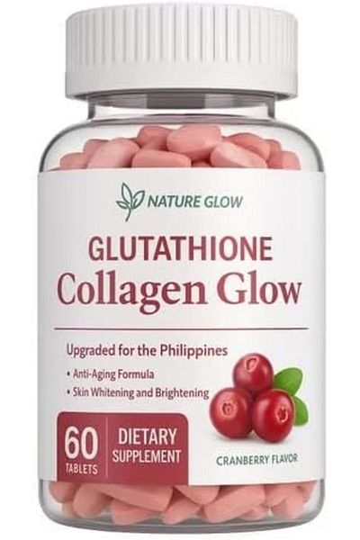 NATUREGLOW Nature Glow Collagen Glow with Glutathione – Skin Radiance & Nourishment Supplement – 60 Tablets