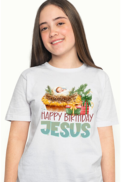 StoryGift Romania Tricou Femei Cu Scena Nasterii Domnului Cu Mesajul "happy B...