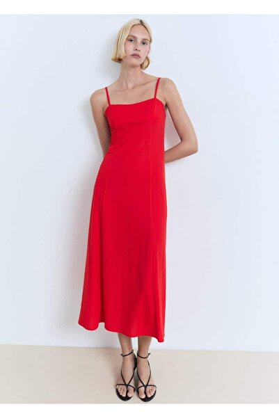 MANGO Woman Midi boy shift elbise