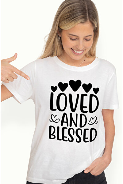 StoryGift Romania Tricou Femei Cu Inimioare Pentru Femeile Iubite Si Binecuva...