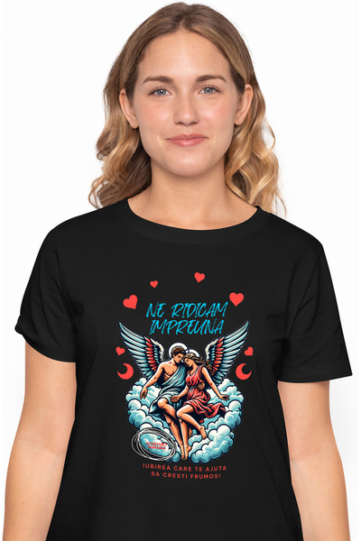 StoryGift Romania Tricou Femei Ne Ridicam Impreuna Dezvoltare In Cuplu Ferici...