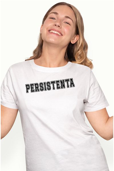 StoryGift Romania Tricou Femei Persistenta, Mesaj Motivational, Text Inspirational, Self Care, Cu Wht_l