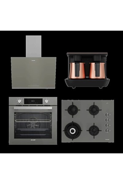 Arçelik Yeni Grion Bakır Telveli Ankastre Set