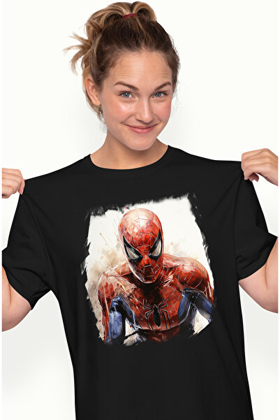 StoryGift Romania Tricou Femei Cu Omul Paianjen, Costum, Stropi, Ilustratie, ...