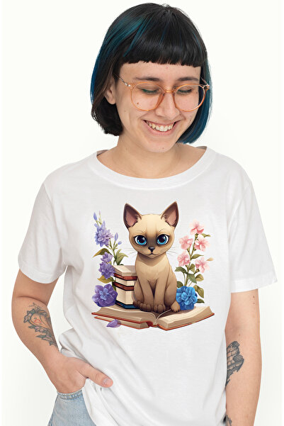 StoryGift Romania Tricou Femei Cu O Pisica Serioasa, Ilustratie, Sta Pe O Car...