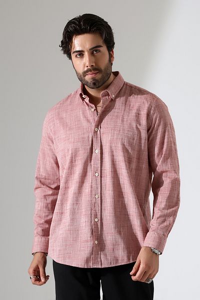 Corradeo Giyim New Season Oversize Cut Long Sleeve Cotton Linen Men's Shirt