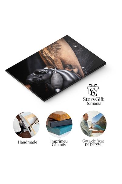 StoryGift Romania Tablou Canvas Arta Tatuajului Un Artist Talentat Creeaza O Opera De Arta Pe Piele, Capturand De