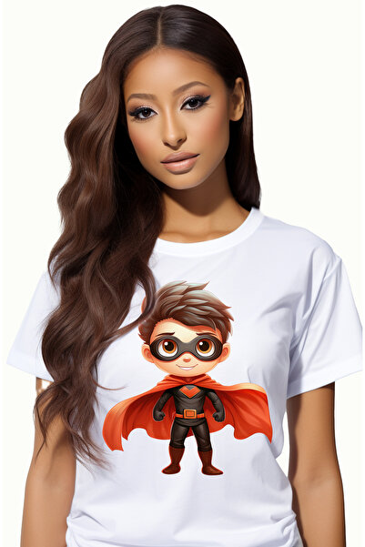 StoryGift Romania Tricou Femei Cu Un Erou Cu Pelerina Rosie, Ilustratie, Costum, Gata Pentru A Pro Wht_l