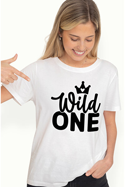 StoryGift Romania Tricou Femei Cu O Coroana Regala Si Textul In Engleza "wild...