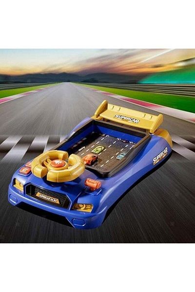 Generic Car Racing Game Console Entertaining and Interactive Driving Simulation Race Car Adventure Battery O