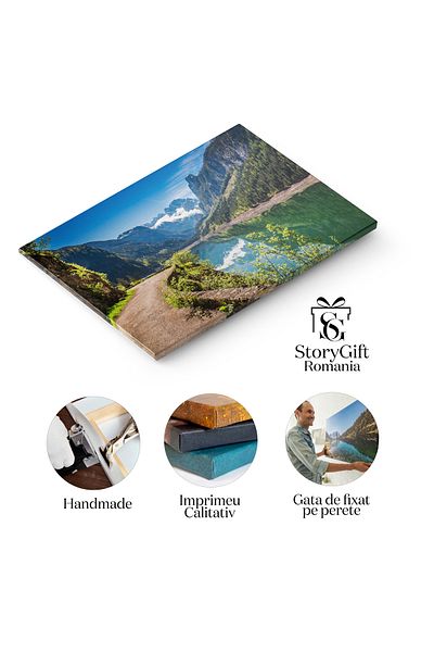 StoryGift Romania Tablou Canvas: Privelisti Alpine In Austria: Lacuri Si Paduri Montane