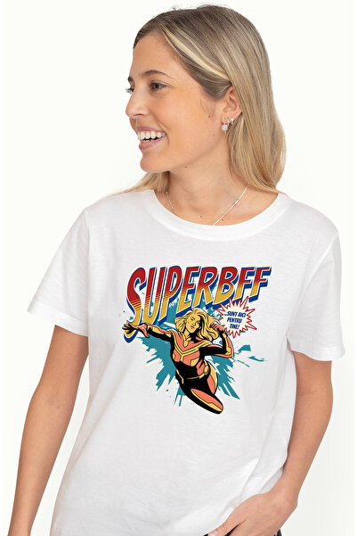 StoryGift Romania Tricou Femei Super Bff, Supererou Sunt Aici Pentru Tine, Cu...